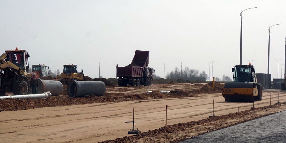 В Могилеве продолжается строительство трассы-дублера участка дороги ул. Якубовского &mdash; Загородного шоссе