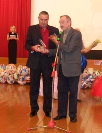 Алексей Колесник, член жюри, и Сергей Сычев (справа)