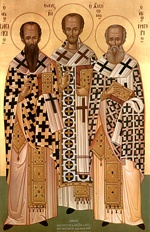 Григорий Богослов, Иоанн Златоуст, Василий Великий