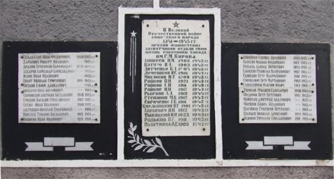 Мемориальная доска  в память работников автозавода, погибших на фронтах войны
