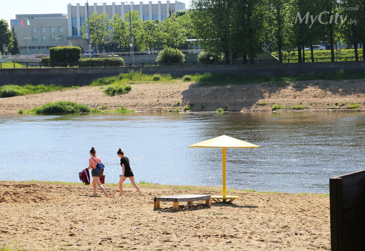 В Могилеве сняли ограничительные меры по купанию в реке Днепр на городском пляже