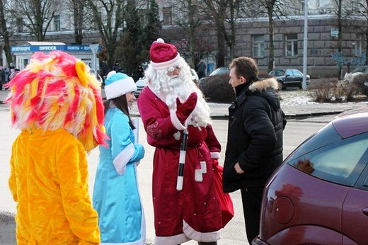 Новогоднюю профилактическую акцию с «дорожным» уклоном провели в Могилёве
