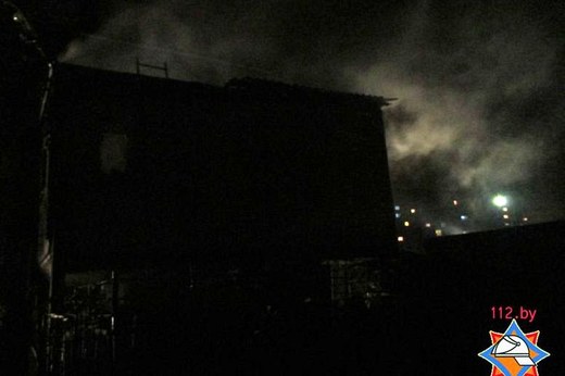 Пожар на проходной одной из организаций вспыхнул в Могилёве 