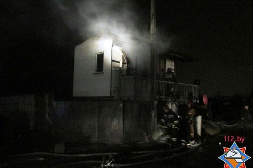 Пожар на проходной одной из организаций вспыхнул в Могилёве 