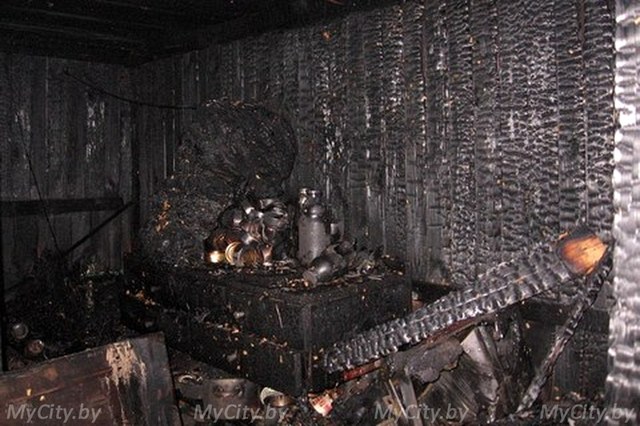 Могилевчанин решил протопить баню и устроил пожар
