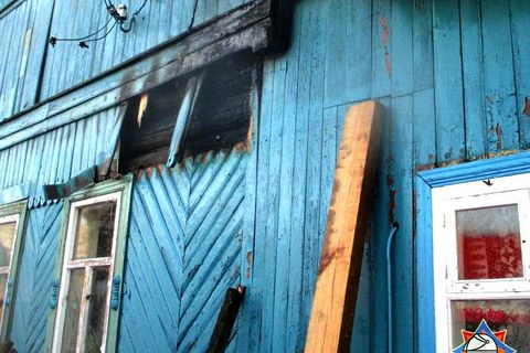 Короткое замыкание электропроводки стало причиной пожара в Могилёве 