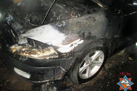 В Могилёве горели жилой дом и автомобиль