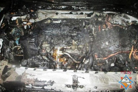  В Могилёве горели жилой дом и автомобиль