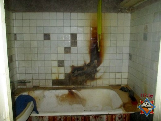 Могилёвские спасатели ликвидировали пожар в ванной