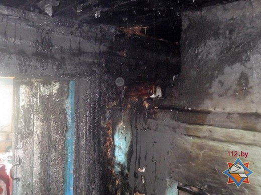 В Могилёвском районе горел жилой дом – жители деревни справились с огнём своими силами 