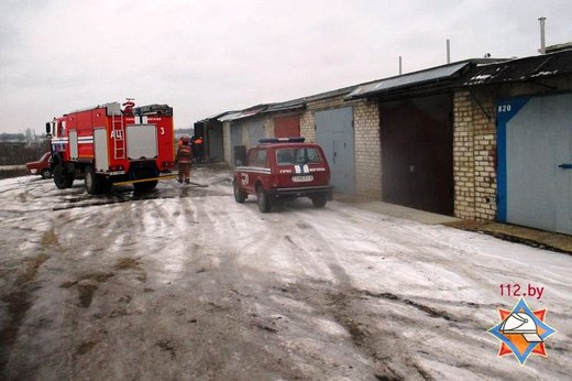 В Могилёве мужчина тушил пожар в гараже и получил ожоги