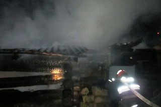Пожар в Могилёве: сарай сгорел, дом спасли 