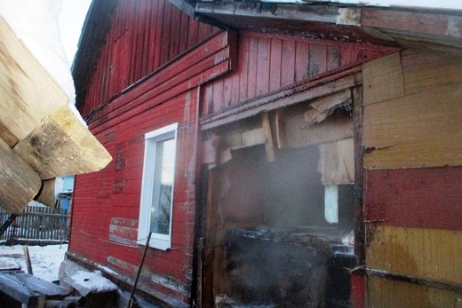  На улице Павлодарской в Могилёве горел дом – пострадавших нет