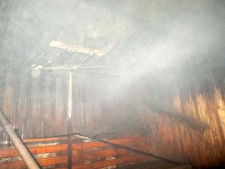 В Могилёве загорелась общественная баня. Потребовалась эвакуация людей