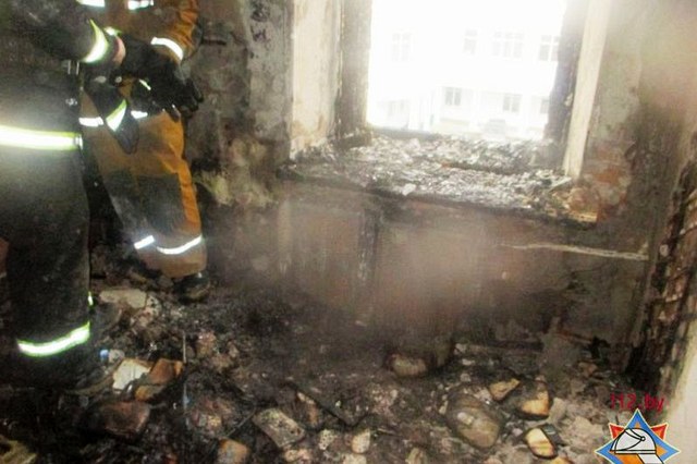  В центре Могилёва на пожаре погибла пенсионерка 