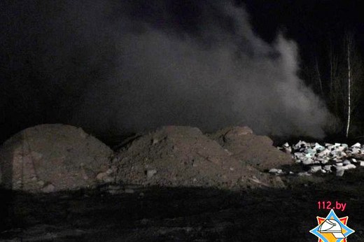 Могилёв в дыму: сгорела тысяча «квадратов» отходов резины 