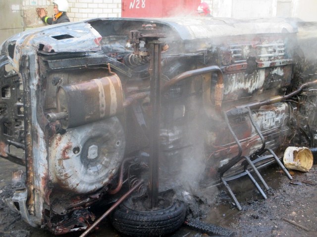  Автопожар в Могилёве 