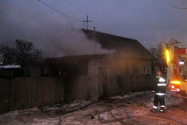 В Могилёве случилось два пожара: горел дом и санки 