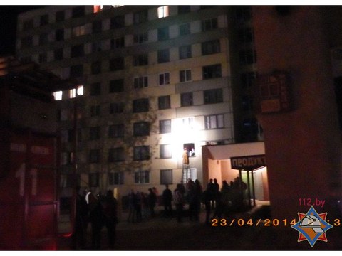 Из горящего общежития в Могилёве эвакуировали 41 человека