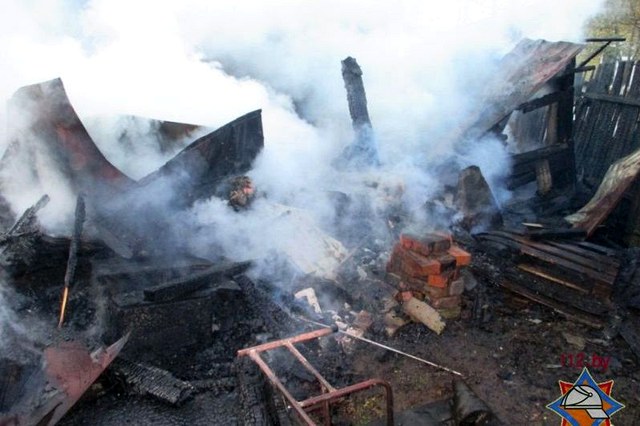 Дачный дом в Могилёве серьёзно пострадал от пожара
