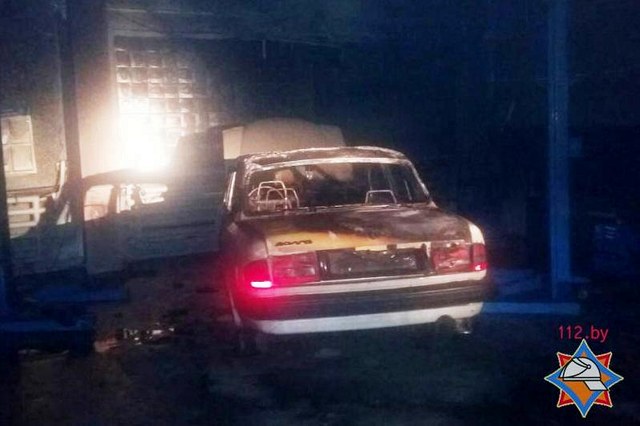  В гаражах Могилёвских тепловых сетей вспыхнул пожар 