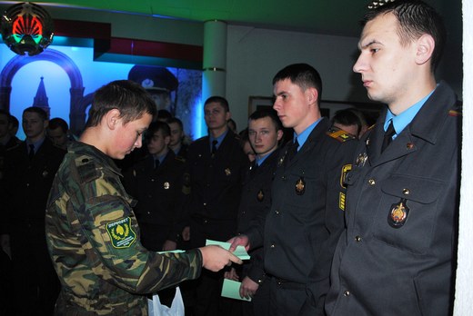Будущих милиционеров в Могилёве навестил настоятель Борисо-Глебского храма