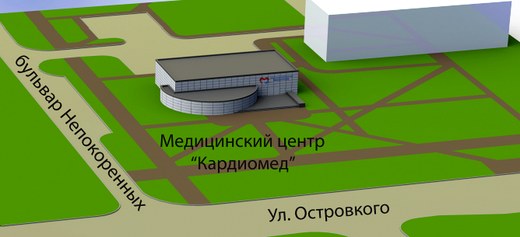  Медицинский центр «Кардиомед» на пересечение Островского-Непокорённых хотят построить в Могилёве