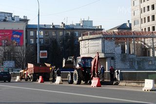В Могилёве приступили к ремонту моста по проспекту Мира через реку Дебря 