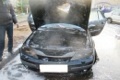 Автопожар в Могилёве: загорелась машина «Рено-Лагуна»