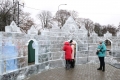 Ледяная резиденция Деда Мороза открылась в Могилеве