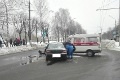 В Могилёве «скорая» с сиреной проскочила «красный» светофор и столкнулась в «КИА»