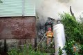 Из-за удара молнии в Могилёве загорелся частный дом