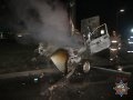 Три человека сгорели в Могилёве после столкновения машины с опорой троллейбусной линии 