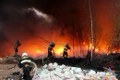 Могилёв в дыму: сгорела тысяча «квадратов» отходов резины