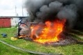 В Могилёве полностью сгорел автомобиль «Ауди-80»