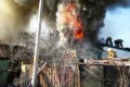 Огонь и дым столбом – в Могилёве спасатели тушили дом на переулке Горловском