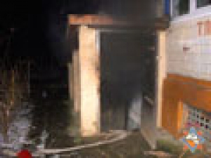 В Могилёве при пожаре в подвале дома обнаружен труп гражданина без регистрации