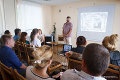 Вячеслава Сикоры представил свою «графику» в окнах библиотеки