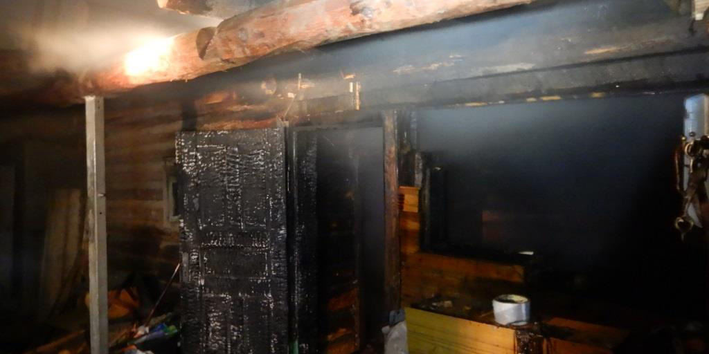 В Могилеве ночью горела баня