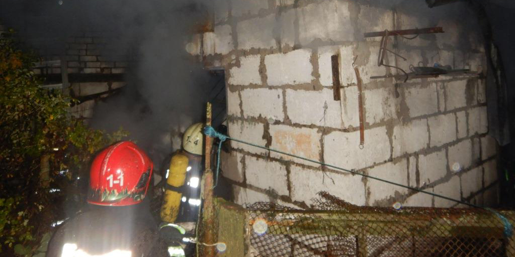 Сарай горел на улице Свердлова в Могилеве