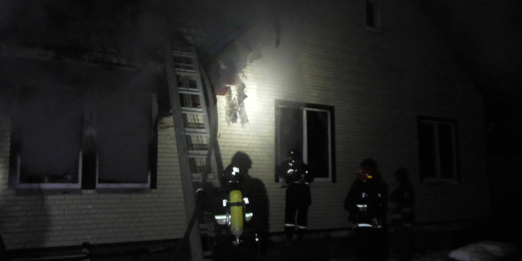 В Могилевском районе горел дом