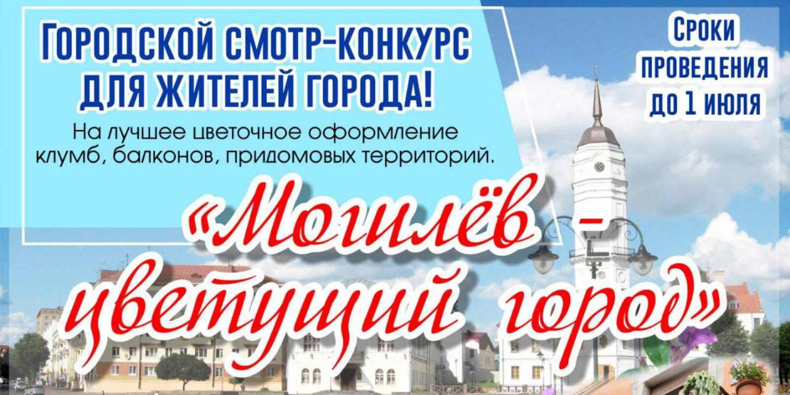 Городской смотр-конкурс на лучшее цветочное оформление объявили в Могилеве