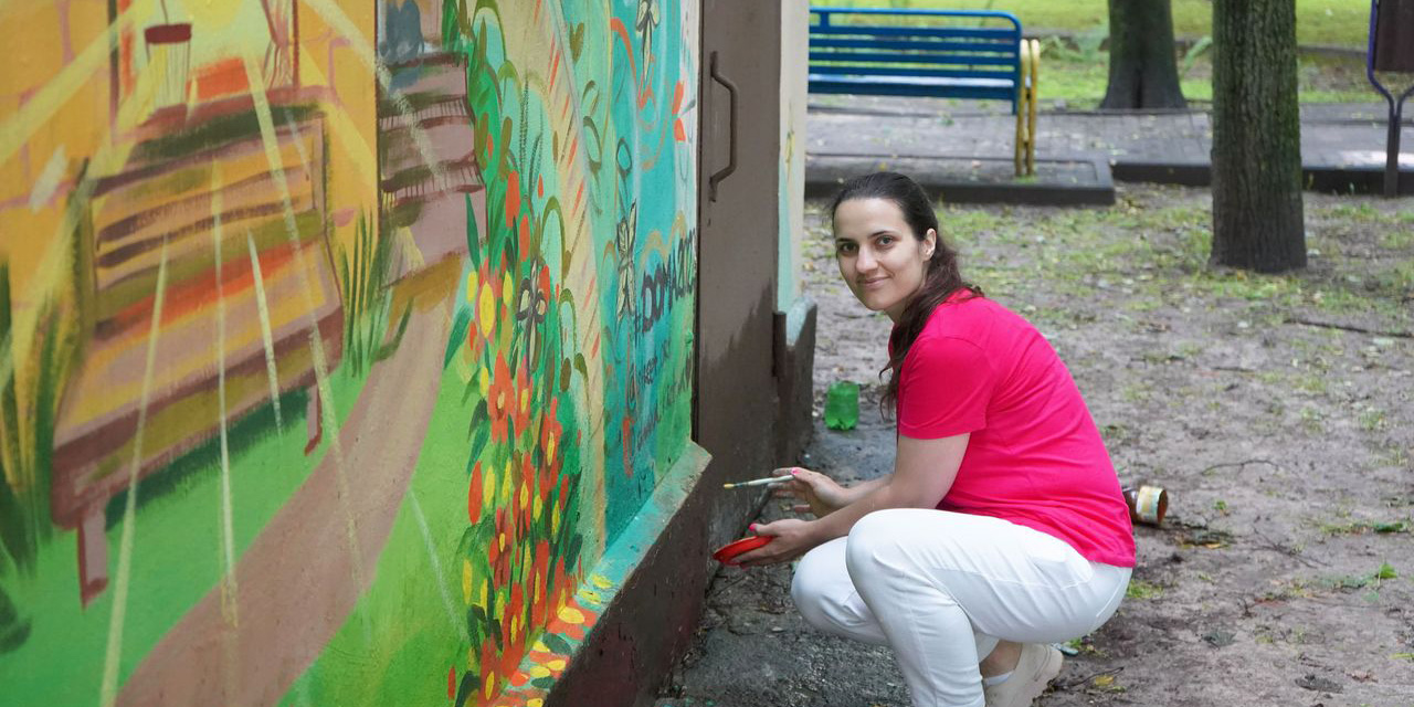 Стрит-арт проект «Дома» проходит в Могилеве 