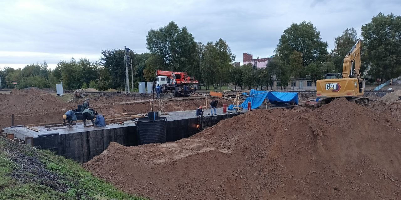 В Могилеве строят подземный пешеходный переход, который соединит улицы Строителей и Пысина