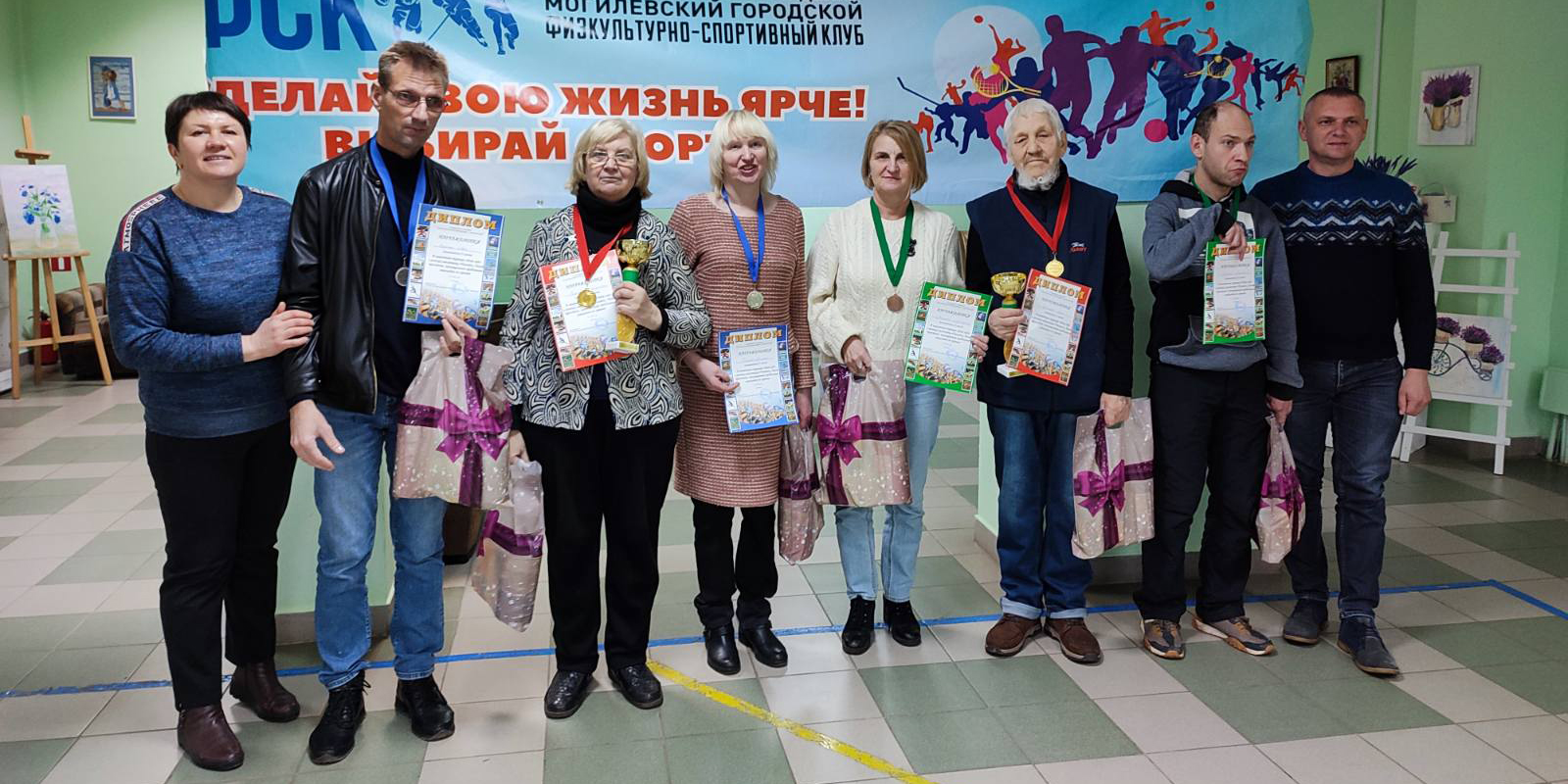 Шашечный турнир, приуроченный к месячнику «Человек с белой тростью», прошел в Могилеве 