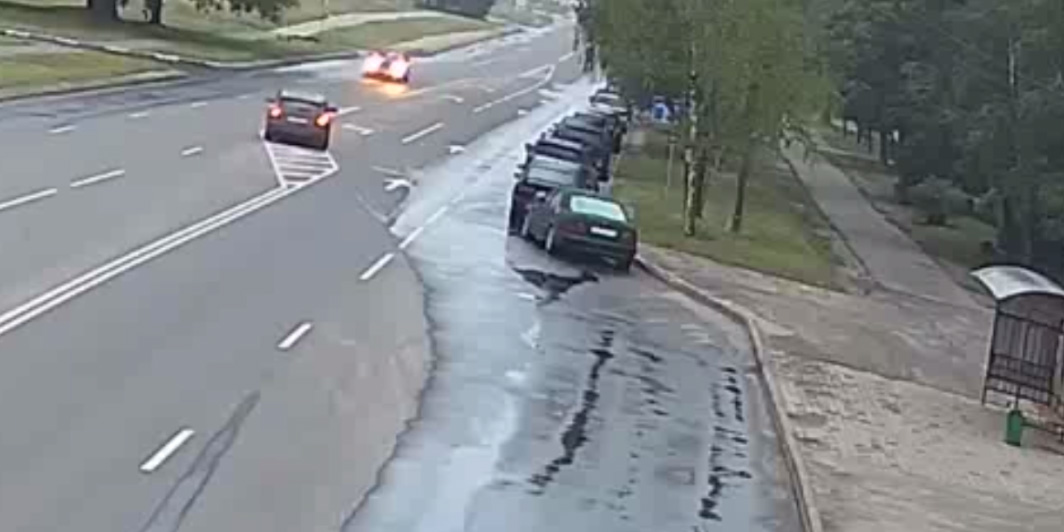 В Могилеве таксист заснул за рулем и попал в ДТП