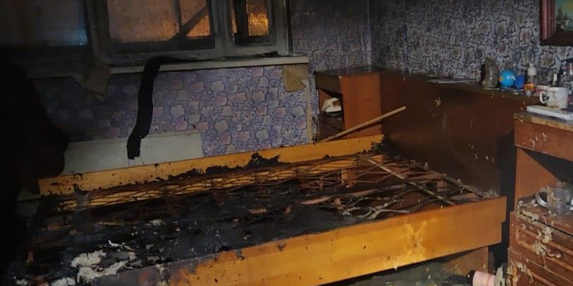 На пожаре в Могилеве работники МЧС спасли пенсионерку