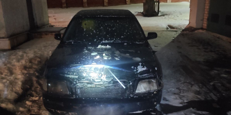 В Могилеве горел автомобиль