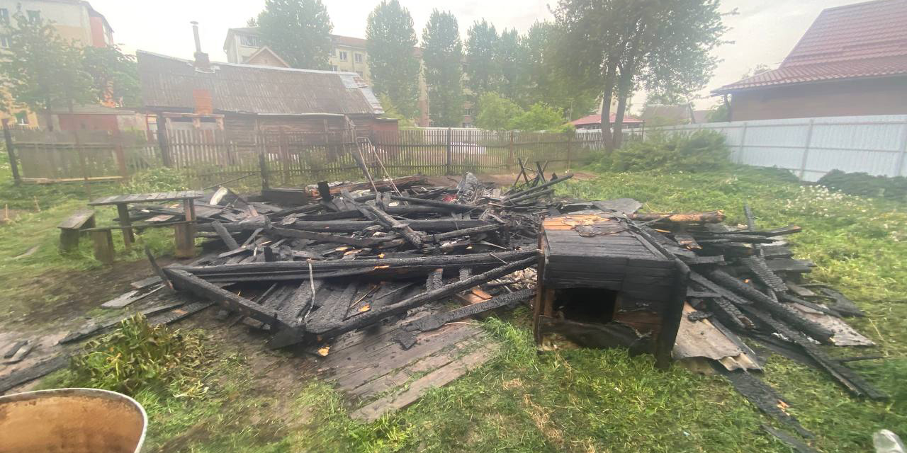 Сарай горел в Могилеве