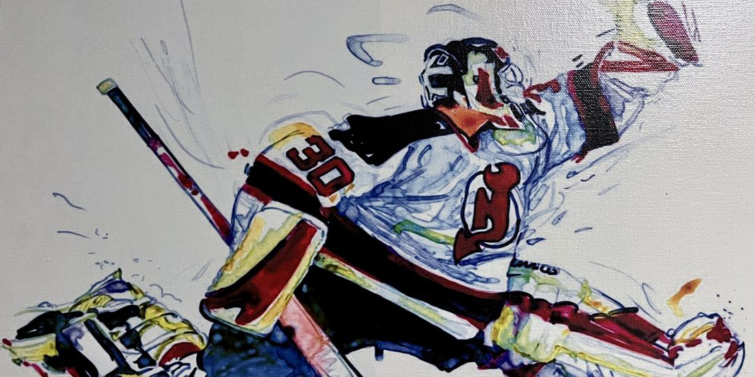 Выставка картин на хоккейную тематику открылась в Ледовом дворце Могилева